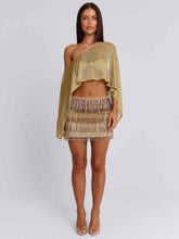 Valina Mini Skirt Gold