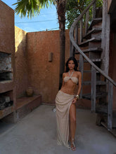Orietta Maxi Skirt Gold