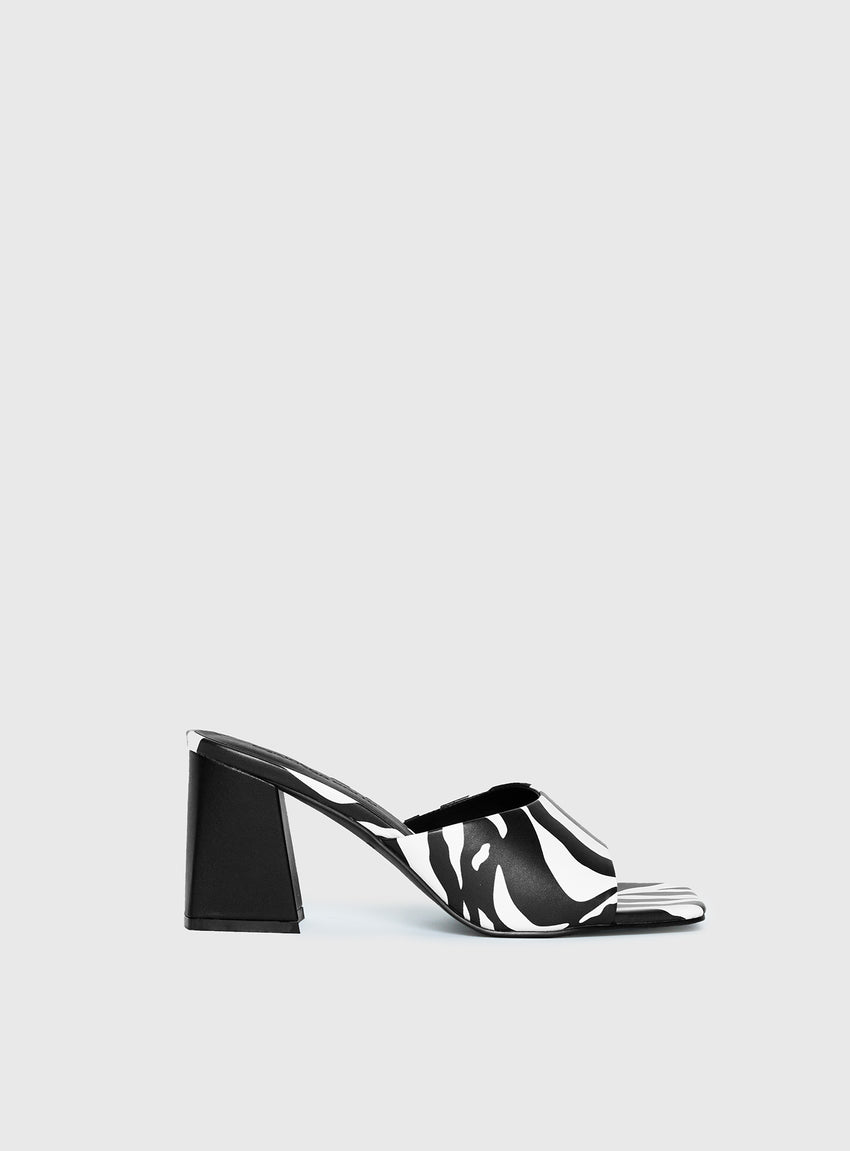 Sunset Boulevard Heels Zebra